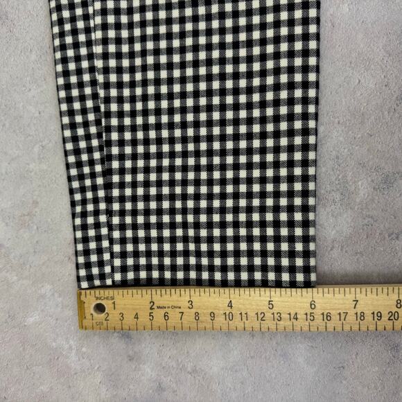 Talbots Chatham Ankle Pants Women's 6p Petite Classic Black White Check Side Zip - Picture 9 of 9